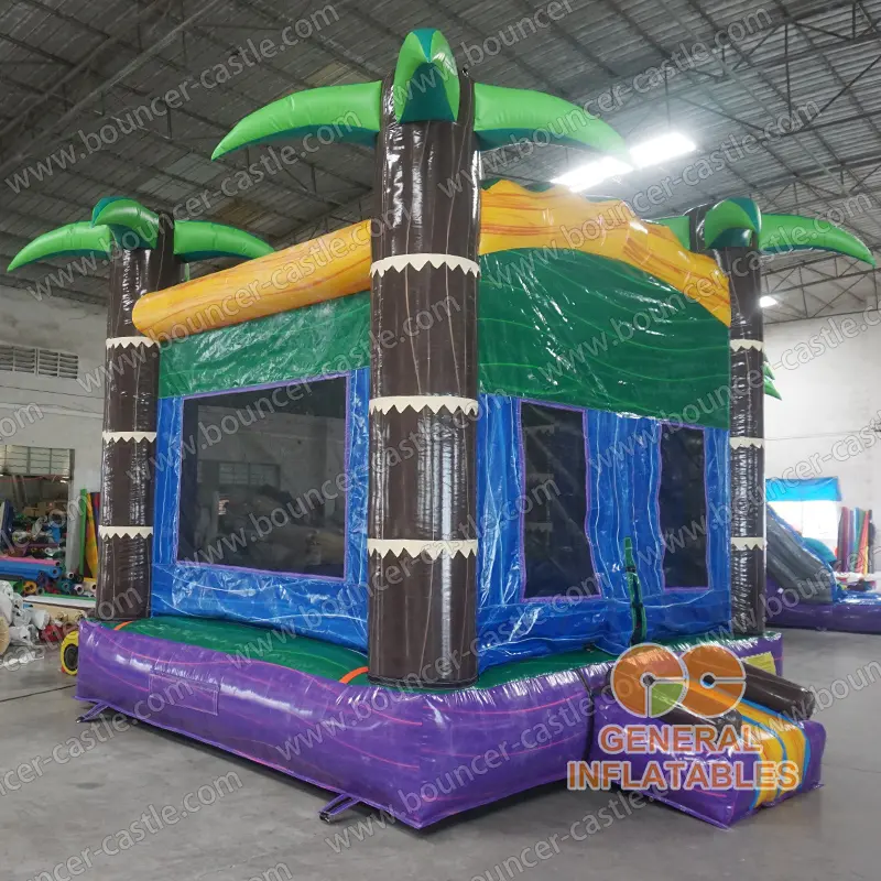 Palm tree bounce house