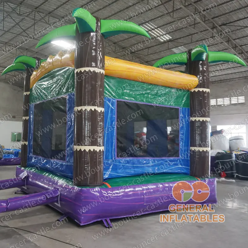 Palm tree bounce house