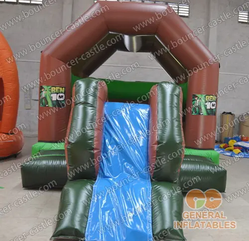 Water slide with sealed pool