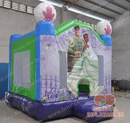  Princess and frog bounce houses