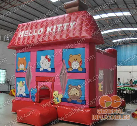  Inflatable Hello Kitty Bounce House