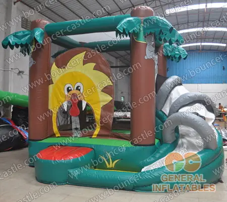 Water slide with sealed pool