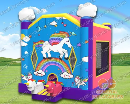 GB-395 Unicorn bounce house