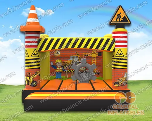  Construction site bounce house