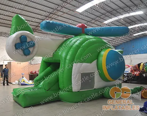  Helicopter bounce house with slide