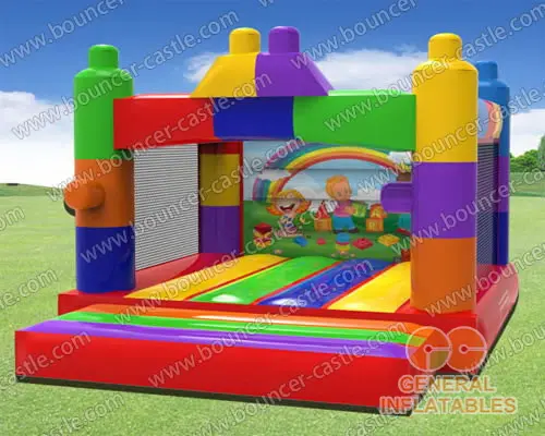  Building blocks bounce house