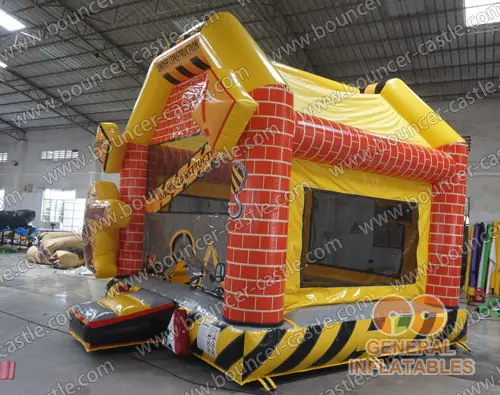  Construction site bounce house