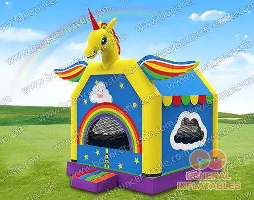 GB-455  Unicorn bounce house