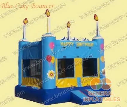  Blue cake bouncer