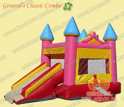  Pink castle combo bouncer on sale