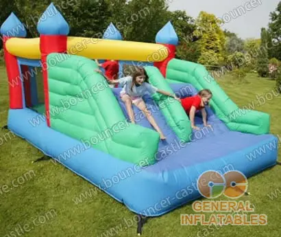 Water slide with sealed pool