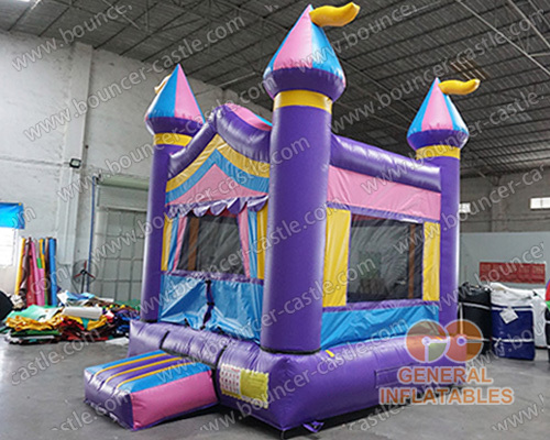 Inflatable purple castle