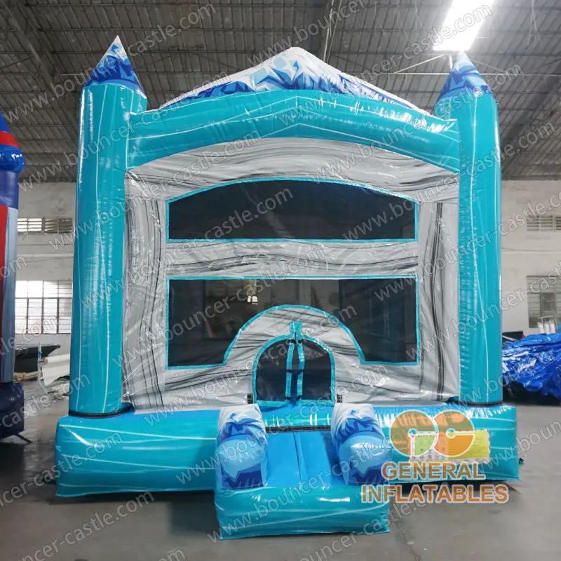 Snow mountain bounce house