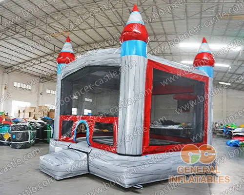  Grey marble bounce house