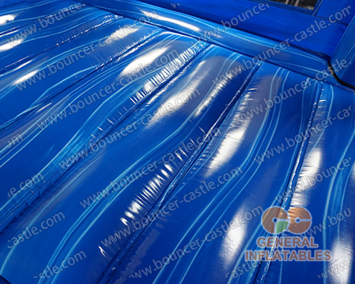 Inflatable blue marble castle