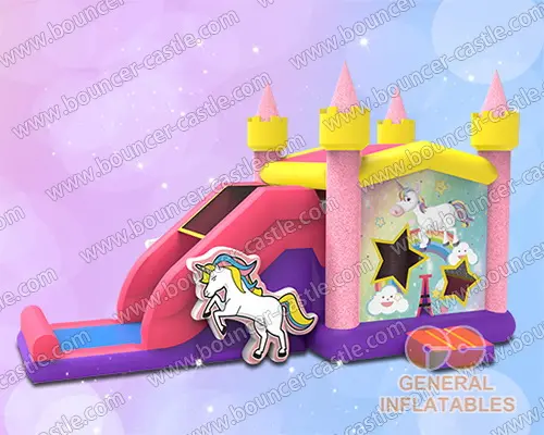  Sparkle unicorn bouncy castle