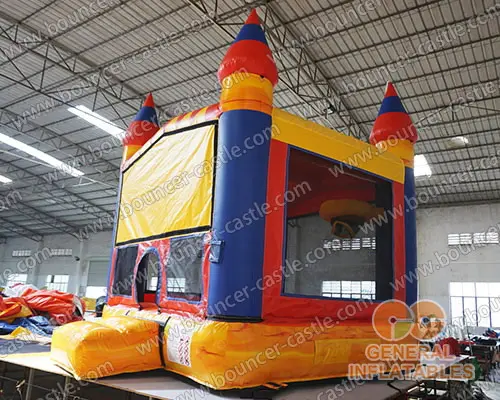  Mini bounce house with basketball hoop