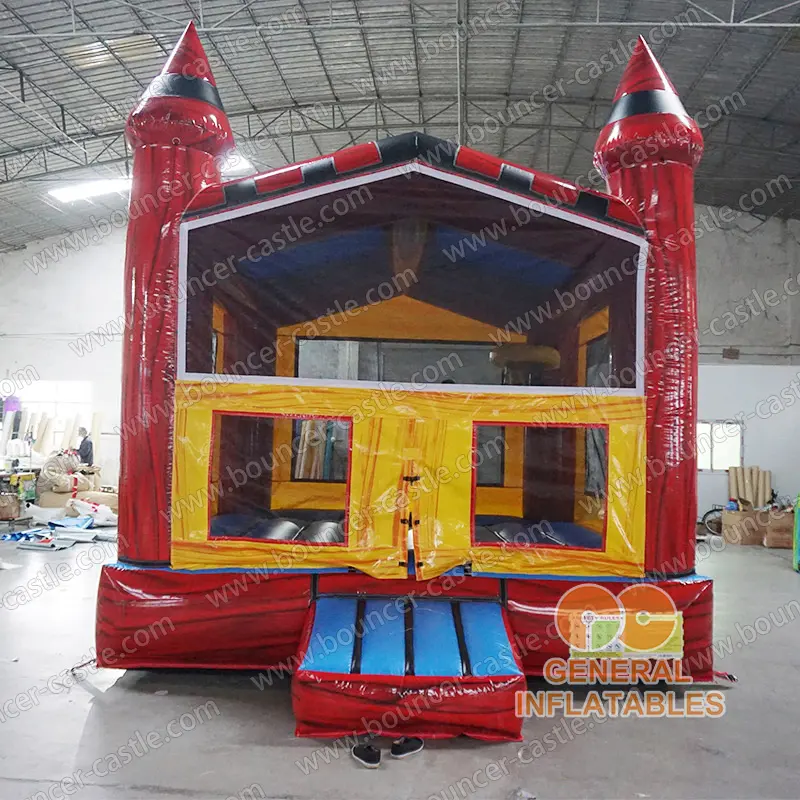  Red marble bounce house