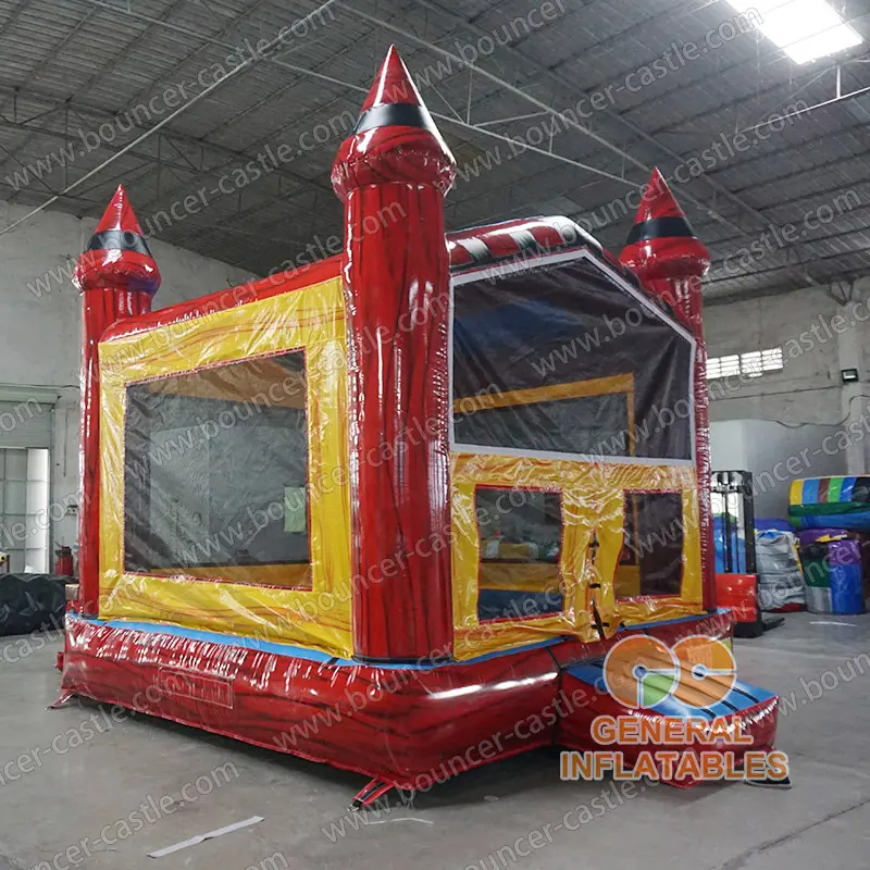  Red marble bounce house