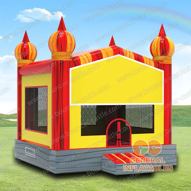  Red marble Inflatable castle