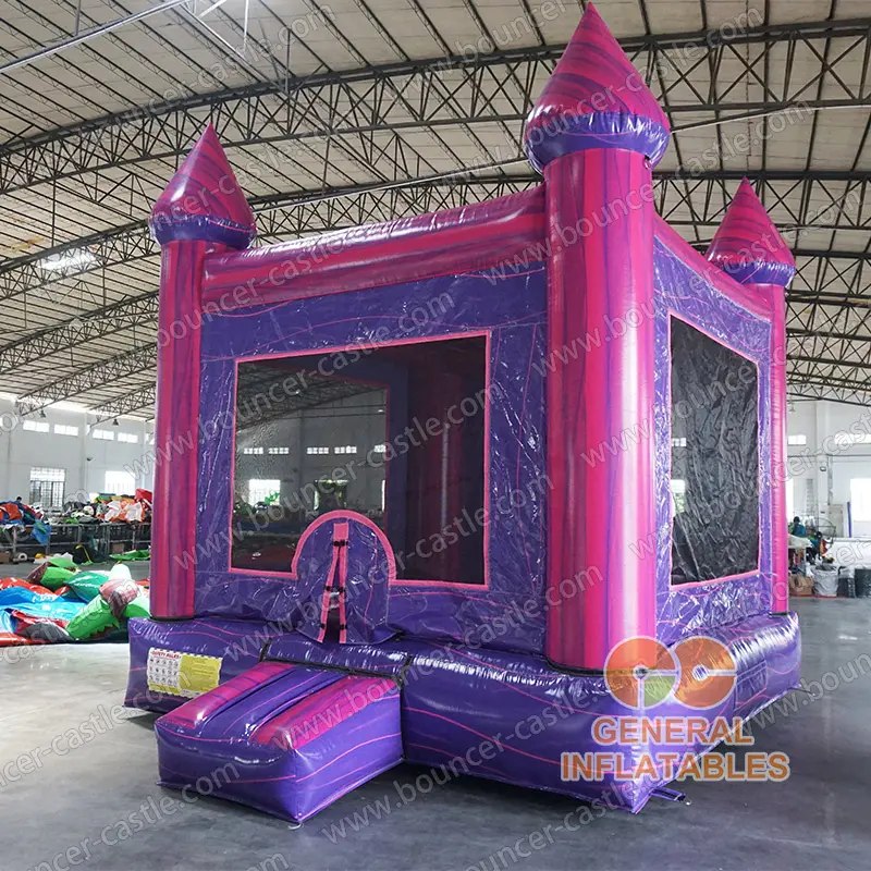  Rose pink marble bounce house