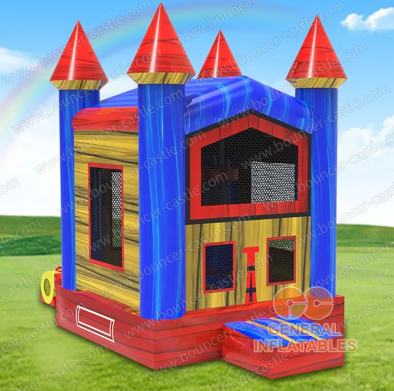 Mini Blue and Red Castle Jumper