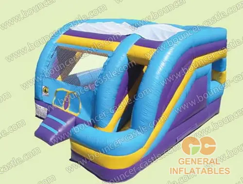 Water slide with sealed pool