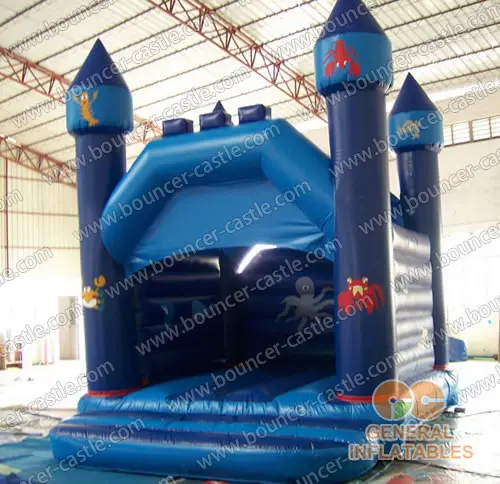 Water slide with sealed pool