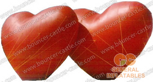 GCar-3 Inflatable advertising red heart for sale