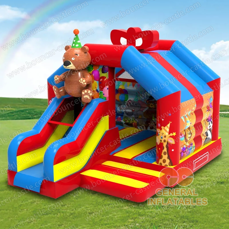 Water slide with sealed pool