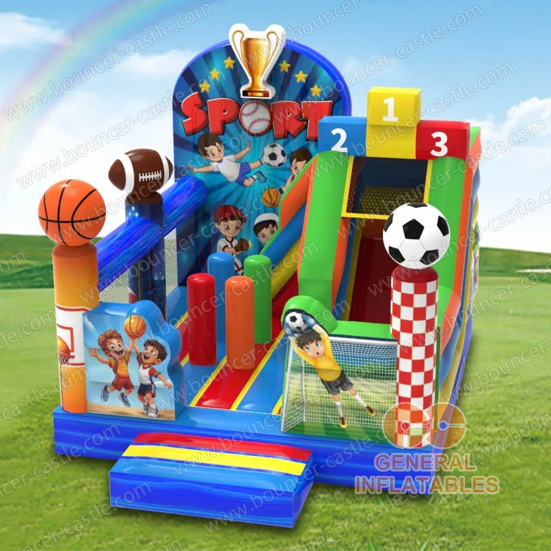 Water slide with sealed pool