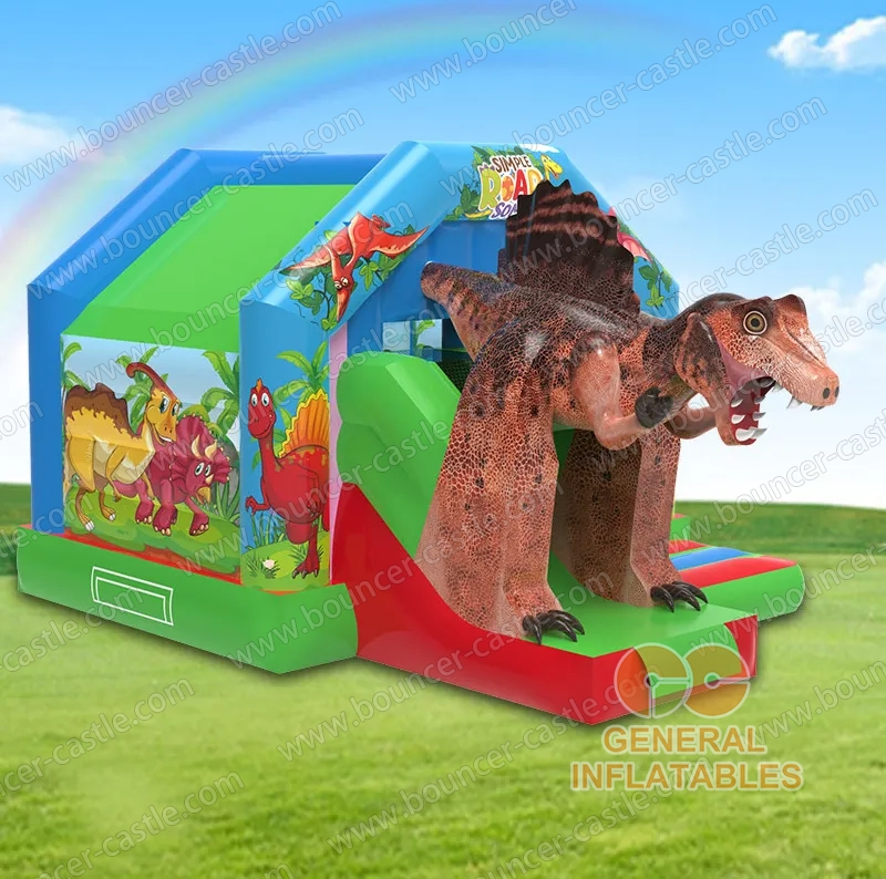Slide Combo Dino Bouncy Castle
