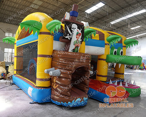 Pirate ship inflatable combo