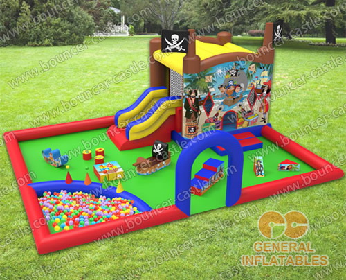 GF-113 Pirate indoor playland with softplay and ball pond