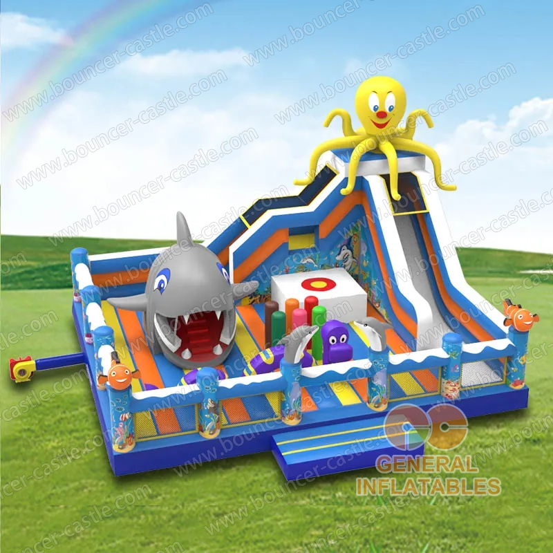  Under the sea playground with moving shark