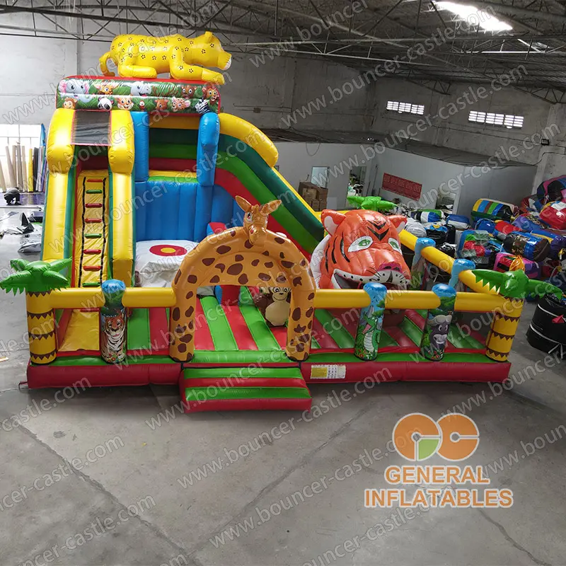  Jungle animals funland with moving tiger mouth