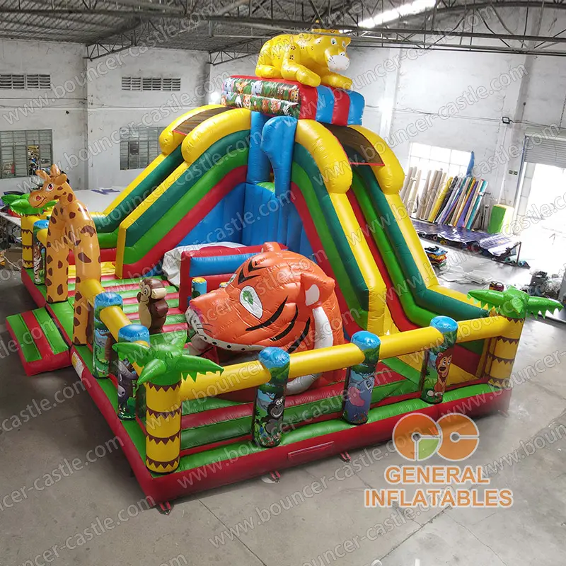  Jungle animals funland with moving tiger mouth