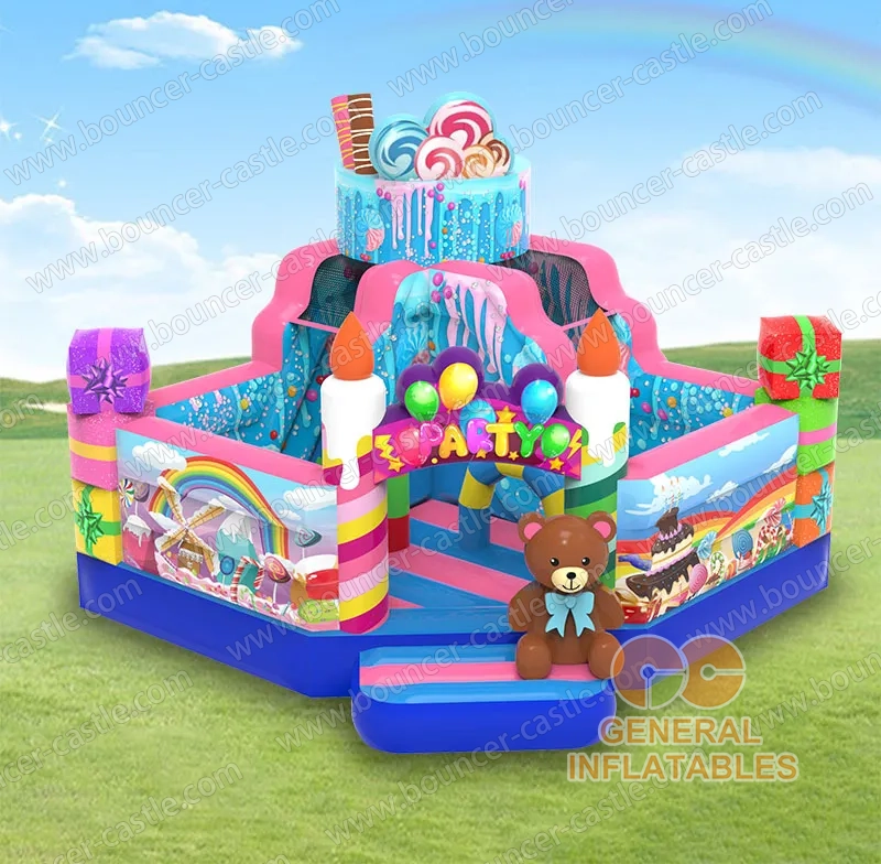 Water slide with sealed pool