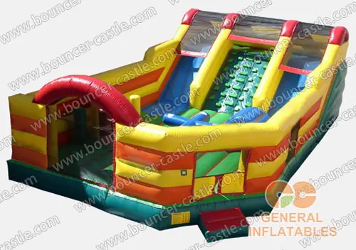 Water slide with sealed pool