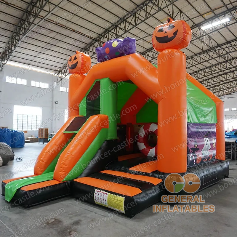  Halloween bounce house with slide