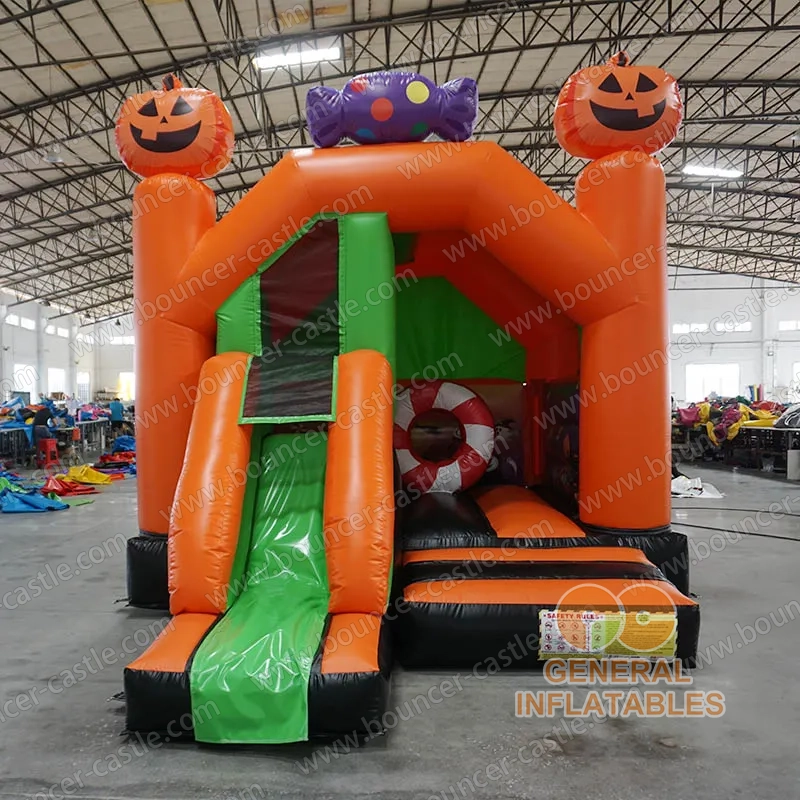 Halloween bounce house with slide