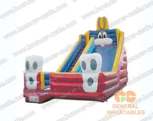 GH-4 Inflatable Blue Bunny Slide