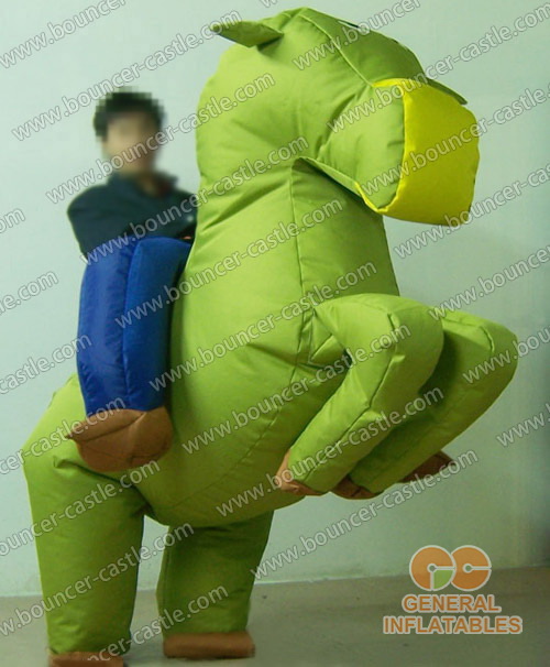 GM-13 Gallop Green Horse Inflatable Moving Cartoon