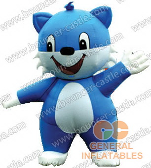  Blue Cat Inflatable Moving Cartoon