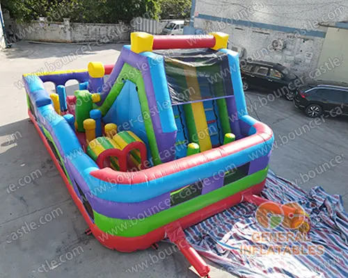 Retro Radical Run Inflatable Obstacle Course