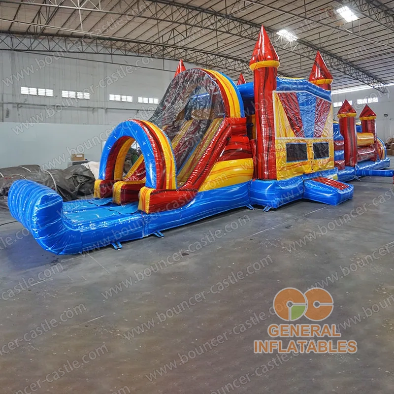 Marble Color Obstacle With Detachable Pool And Stopper