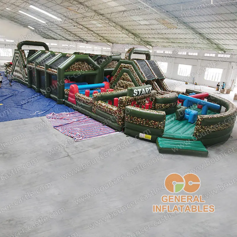 Camo giant obstacle course
