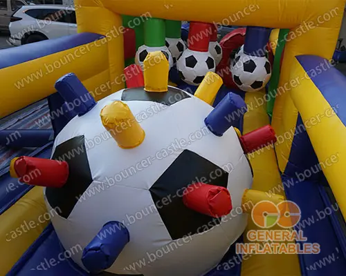 L shape football sport obstacle course