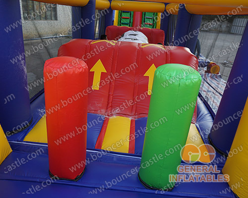 L shape football sport obstacle course