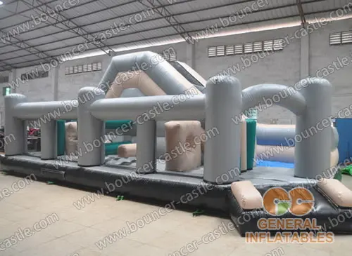 Water slide with sealed pool